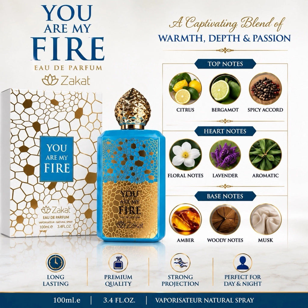 Zakat - YOU ARE MY FIRE UNISEX EDP (3.4oz)